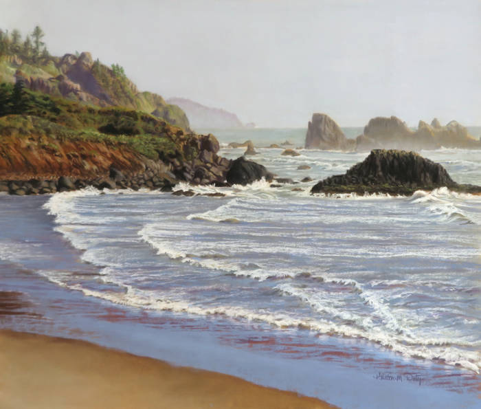 Indian Beach, Pastel, 15.5" x 18.25"