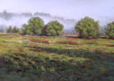 Morning Meadow, Pastel 7.5x11.5