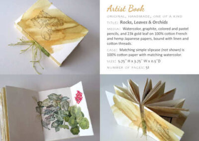 Rocks, Leaves & Orchids - Artist Book