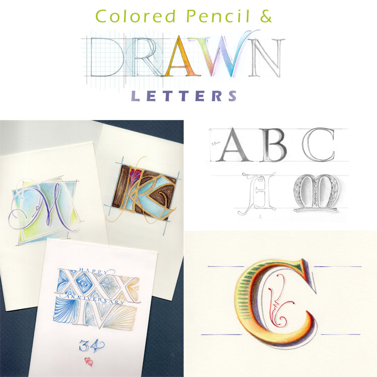 Colored Pencil & Drawn Letters